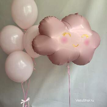 Набор шаров "Розовые облака" фото